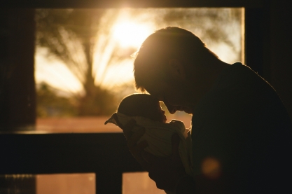 a dad with his baby